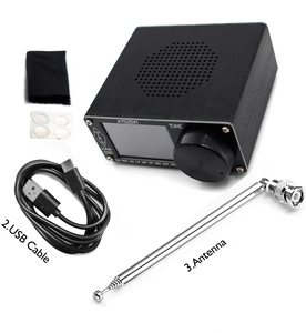 ATS-25 ATS25X1 Bộ Thu Sóng Vô Tuyến Băng Tần Si4732 FM LW(MW SW) SSB + Màn Hình Cảm Ứng 2.4 Inch + Ăng Ten Roi + Pin + Cáp USB + Loa - Product Image 2