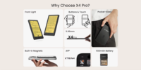 XTEINK X4 Pro Ereader Epaper Layar E-Ink Pintar 4.3 Inci Lampu Depan Portabel Ebook Magnetik Produsen E-Paper Hipoink