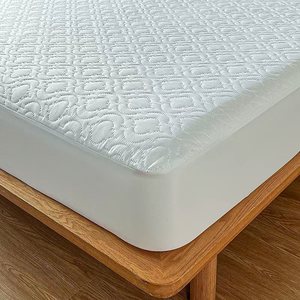 Protecteur de matelas imperméable anti-acariens et anti-punaises de lit, motif personnalisé, taille Queen, blanc, ultrasonique - Product Image 5