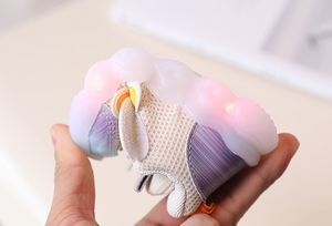 Chaussures pour bébés garçons et filles, respirantes en maille, avec lumières, pour nouveau-nés, de 1 à 3 ans, chaussures pour bébés avec lumières - Product Image 6