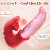 Neu Entwickelter Mini G-Punkt-Stimulator für Frauen, Schmetterlings-Vibrator mit 10 Geschwindigkeiten, Wasserdicht, USB-Aufladbar, Rosen-Sexspielzeug