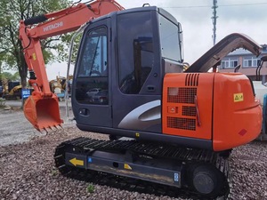Excavatrice sur chenilles d'occasion Zx70 à faibles heures de travail Mini pelle sur chenilles de 7 tonnes d'occasion à vendre en bon état - Product Image 6