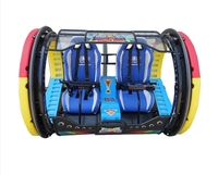 Rotation Rolling Ride Rocking Bus Le Bar Rides Barres D'attractions Pour Enfants Rotation À 360 Degrés Électrique Happy Swing Car