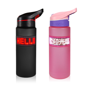 Botol air LED Pix cerdas, botol/cangkir LED dinamis DIY, hadiah promosi, tampilan LED, dengan pesan gulir - Product Image 3