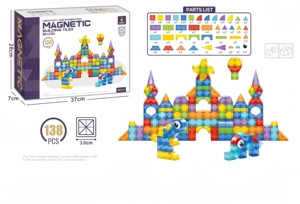 Nouveaux blocs de <span class=keywords><strong>construction</strong></span> robotiques 2026 : Blocs magnétiques transparents 3D - Jouets qui stimulent la créativité et l'imagination - Product Image 2
