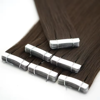 Extensions de cheveux à bandes adhésives en gros, 100 % cheveux naturels, extensions invisibles à trame de peau pour salon