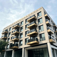 Ventana Corredera de Aleación de Aluminio Resistente a Huracanes para Azoteas de Hoteles, con Rotura Térmica, Vidrio de Impacto, Apertura Interior, Insonorizada y con Certificación Energy Star