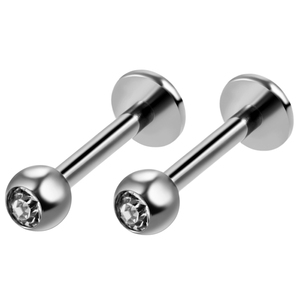 G23 titanio hilo interno 16G Labret anillos moda copa de vino diamantes de imitación pendientes oreja cartílago Tragus tachuelas Piercing joyería - Product Image 5