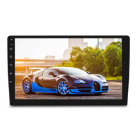 Monitor de Coche Universal Android Negro de 9/10 Pulgadas 1 DIN, Reproductor de DVD para Coche con GPS y Navegación Inteligente