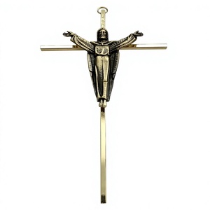 Aumentado de metal Cruz, Jesús colgante religioso de inspiración cristiana - Product Image 1