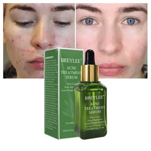 BREYLEE Private Label Tea Tree Oil Acne Pimple Removal Serum For Acne Skin Repair Treatment