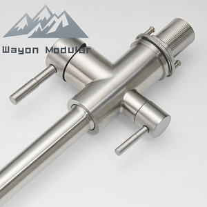 صنبور مطبخ وايون احترافي بفلتر ثلاثي المراحل من الفولاذ المقاوم للصدأ المصقول مع فوهة عالية - Product Image 4