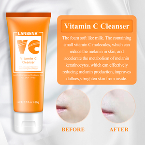 LANBENA vitamina c limpiador facial para hombres y mujeres de piel aburrimiento - Product Image 3