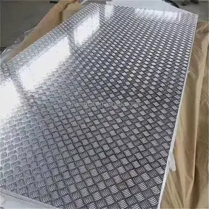 Foglio di alluminio goffrato a scacchi piastra di alluminio 3003 3105 3004 in alluminio antiscivolo lastra diamantata 4x8 piedi in magazzino
