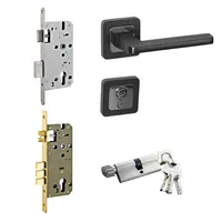 Produttore chic di sicurezza da infilare maniglia cancello centrale meccanismo di sterzo materiale in lega di zinco serratura della porta