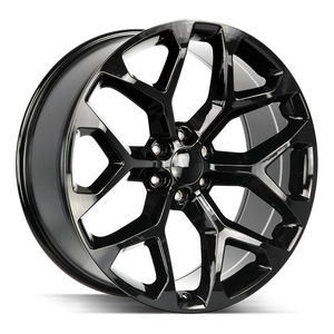 Jantes <span class=keywords><strong>Sera</strong></span> 2026 Black Snowflake 20 22 24 26 28 pouces 6x139.7 pour Silverado 1500 Denali Escal - Product Image 1