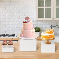 Cubes alimentaires acryliques de fête de Noël de mariage