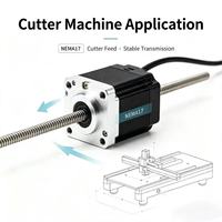 Kit moteur pas à pas Nema 17 Dormay 1,8 degré, 48 mm, 2 phases, 4 fils, hybride, 12 V CC, couple 52 N.cm, 350 g pour imprimante 3D et gravure CNC