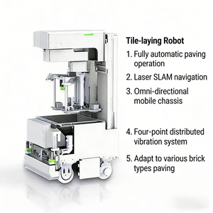 Ahorre en Costos de Mano de Obra: Robot Automático para Colocación de Azulejos, Robot para Instalación de Baldosas Cerámicas, Máquina Pavimentadora de Azulejos para Construcción - Product Image 4