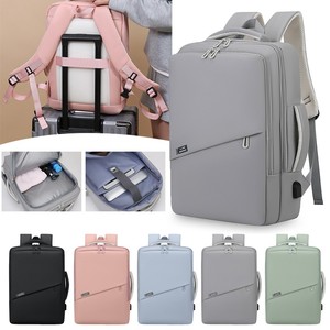 Sac à dos unisexe imperméable pour ordinateur portable avec logo personnalisé, port USB, fermeture éclair, en polyester, capacité 20-39L, idéal pour les voyages d'affaires - Product Image 1
