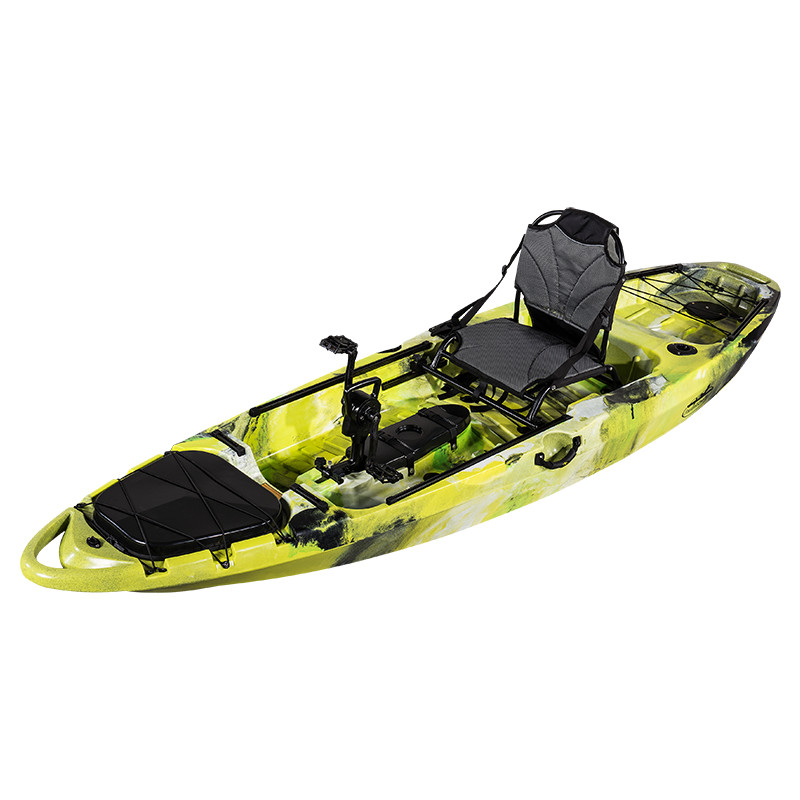 cheap plastic kayak for pedal drive kayak with paddle both fishing and recreation made in China