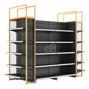 Necessidades diárias do metal resistente do costume do OEM Display <span class=keywords><strong>Rack</strong></span> estilo preto para a exposição da cremalheira do supermercado - Product Image 3