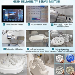 Fraiseuse dentaire électrique sèche 5 axes de haute précision professionnelle facile à utiliser pour pilier d'<span class=keywords><strong>implant</strong></span> - Product Image 5
