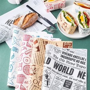 Custom Logo Printed PE Coated Deli Meat Hamburger Frie <b>Burger</b> Sandwich Wrap Wax Sheets Food <b>Wrapping</b> Greaseproof <b>Paper</b> - Product Image 2