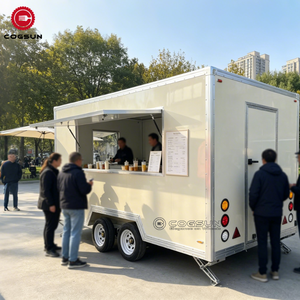 Rimorchio Mobile Cogsun per Fast Food <span class=keywords><strong>e</strong></span> Bevande con Piano di Lavoro in Acciaio Inox - Product Image 3