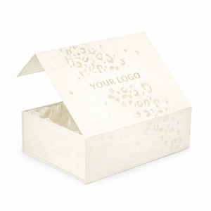 Eco Friendly Magnetic Folding Cosmetic <b>Box</b> Rigid Paper With Satin Lined Insert For Serum Cream OEM - Product Image 4