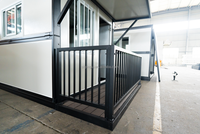 Maison pliable isolée et imperméable, maison préfabriquée pliable avec balcon, cabane temporaire portable