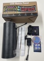 32128 Ipxel 1M de longitud App-Tablero de señal LED programable 5V Panel de matriz de luz de mensaje de desplazamiento para publicidad de escaparate