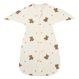 <span class=keywords><strong>Gigoteuse</strong></span> en coton pour bébé avec fermeture éclair bidirectionnelle, couverture portable pour nourrisson, motif animal mignon, sac de couchage pour nouveau-né avec moufles anti-griffures - Product Image 5