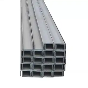 Hot Sale Ss400 A36 Q235 A572 GR50 Size 50X50 50x25 Section Construction Profile Material Hot Rolled U Shape Channel Steel