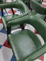 Chaises de restaurant modernes et luxueuses avec dossier et accoudoirs en fer - Chaises de salle à manger pour écoles, chambres et hôtels