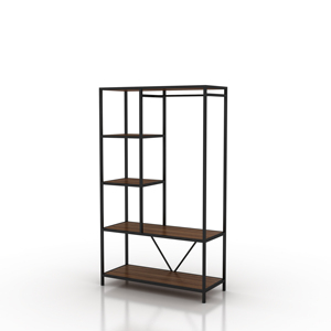 Yiree Retail, tienda de vestidos <span class=keywords><strong>para</strong></span> damas, diseño de ajuste, soportes de exhibición de ropa de pared múltiple de metal y <span class=keywords><strong>bonitos</strong></span> estantes de ropa - Product Image 3