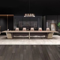 Table de conférence moderne en panneaux de bois Liyu Furniture pour hôtel, école, bureau à domicile - Convertible et extensible