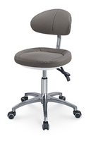 Tabouret de dentiste Buffalo, hauteur réglable, chaise ergonomique avec support lombaire et roulettes