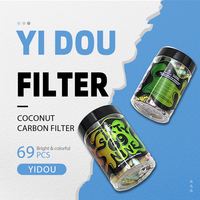 Embout filtrant en céramique au charbon actif de coque de noix de coco de 6 mm, indice d'iode 1000, filtre davantage des substances nocives des cigarettes.