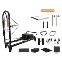 Reformer de Pilates con Torre Comercial de Aluminio, Reformer de Pilates con Plataforma Trasera Allegro 2 con Torre