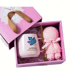 Luxury Corporate Business Ceramic Mugs Custom Logo Silk Screen Printed Gift Set 2025 Christmas Graduation Employee Promotional - Product Image 3