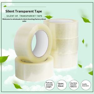Ruban adhésif BOPP transparent brun silencieux à faible niveau sonore pour un sommeil réparateur, emballage et déchirement silencieux, vente en gros - Product Image 1