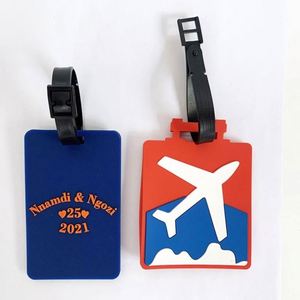 Etiqueta de Equipaje de Silicona Suave 3D Personalizada OEM de Alta Calidad 2022, Etiqueta de Goma para Bolsa, Etiqueta de PVC para Equipaje - Product Image 4