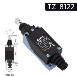 Interruptor de Límite Eléctrico Microinterruptor CNTD Changde TZ-8122 10A Máx. Rueda de Acero Inoxidable Impermeable para Uso Industrial - Product Image 2