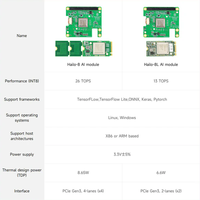 Placa de Expansión Raspberry Pi 5 Hailo 8L Hailo-8 Hailo-8L 13T 26T, Módulo de Expansión PCIe, Kit de IA, Kit de Inteligencia Artificial