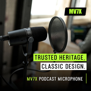 <strong>MV7X</strong> XLR Dynamic Podcast Microphone for Studio Recording Voiceover and Broadcasting - Product Image 6