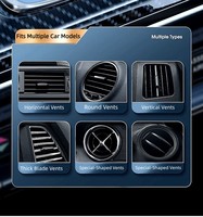 Diffuseur d'arômes magnétique rechargeable pour grille d'aération de voiture, en alliage, pour intérieur automobile
