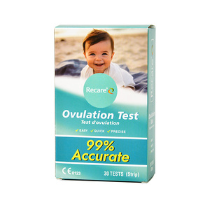 Bandelette de test d'ovulation à l'or colloïdal Recare approuvée CE avec une durée de conservation de 3 ans et un temps de lecture de 3 à 5 minutes - Marque privée prise en charge - Product Image 1
