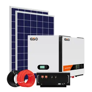 10KW Off-Grid Solar Energy System abgestimmt auf Lithium-Ionen-Batterie von GSO akzeptieren persönliches Design und angepasst