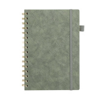 Carnet à spirale personnalisé avec logo, formats B5, A5, A6, A7, design minimaliste, avec sangle, pour notes de réunion